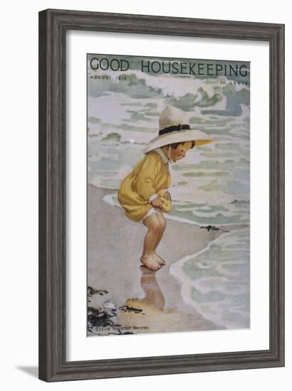 Good Housekeeping, August, 1918-null-Framed Art Print