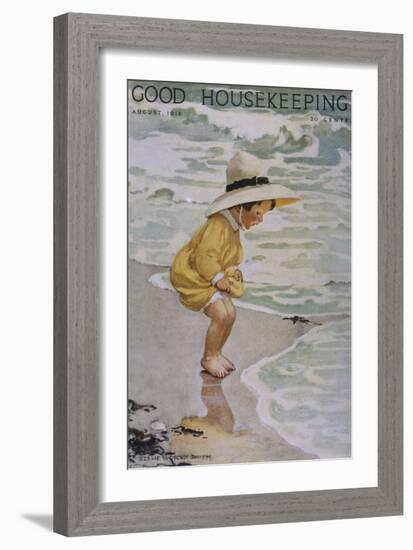 Good Housekeeping, August, 1918-null-Framed Art Print