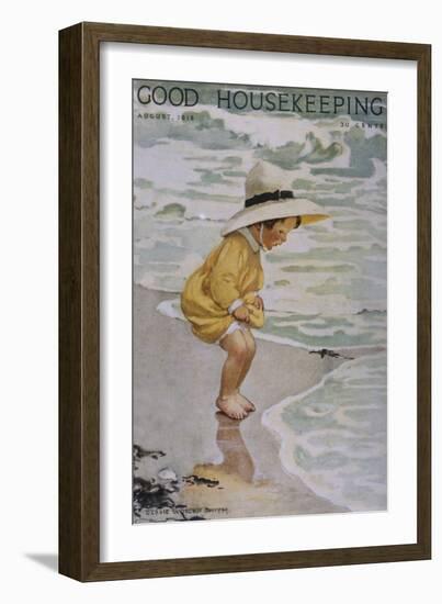 Good Housekeeping, August, 1918-null-Framed Art Print