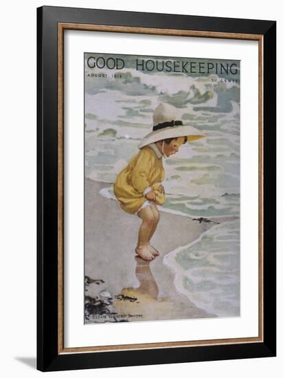 Good Housekeeping, August, 1918-null-Framed Art Print