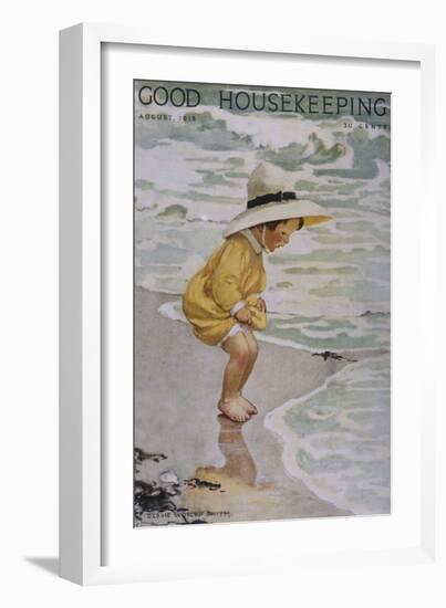 Good Housekeeping, August, 1918-null-Framed Art Print
