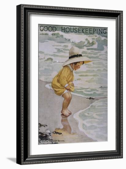 Good Housekeeping, August, 1918-null-Framed Art Print