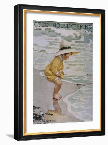 Good Housekeeping, August, 1918-null-Framed Art Print