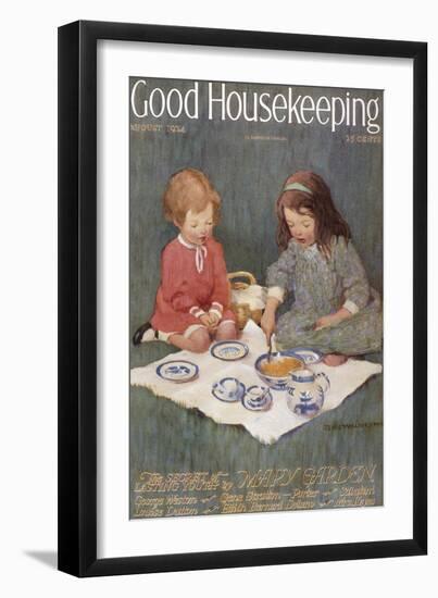 Good Housekeeping, August, 1924-null-Framed Art Print