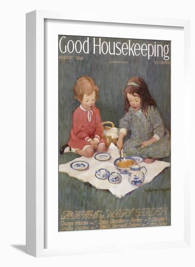 Good Housekeeping, August, 1924-null-Framed Art Print