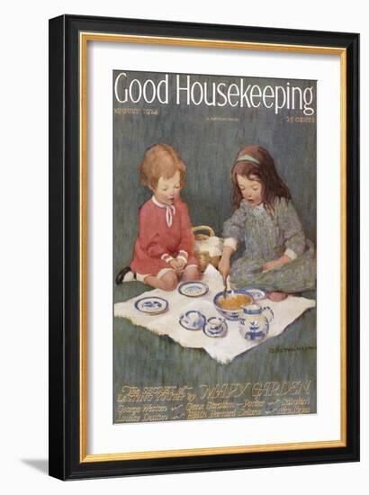 Good Housekeeping, August, 1924-null-Framed Art Print