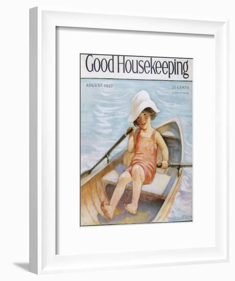 Good Housekeeping, August, 1927-null-Framed Art Print