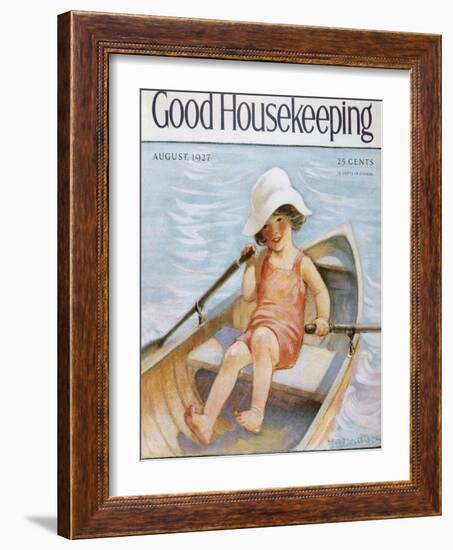 Good Housekeeping, August, 1927-null-Framed Art Print