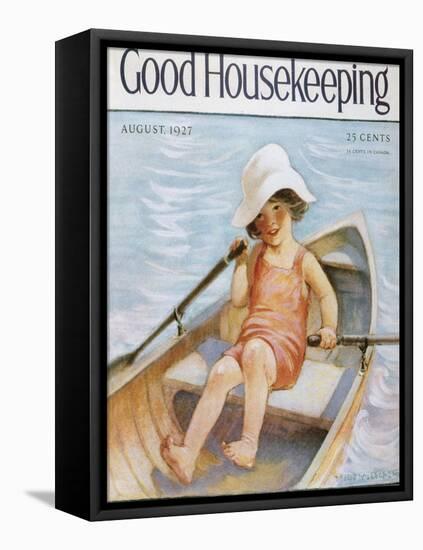 Good Housekeeping, August, 1927-null-Framed Stretched Canvas