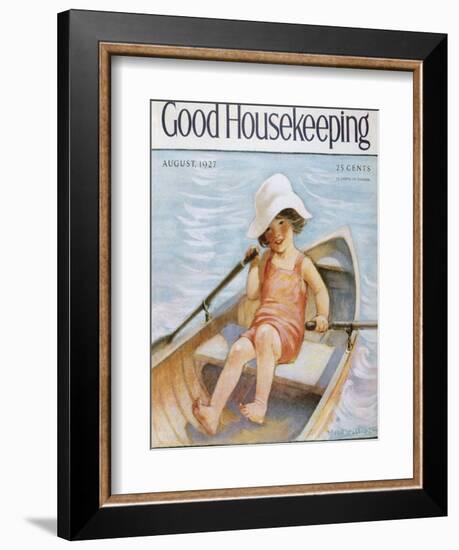 Good Housekeeping, August, 1927-null-Framed Art Print