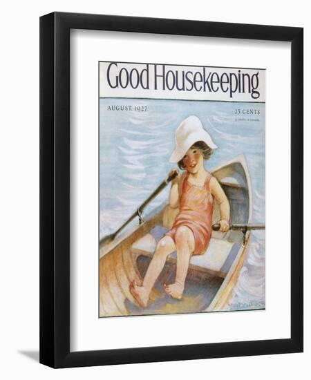 Good Housekeeping, August, 1927-null-Framed Art Print