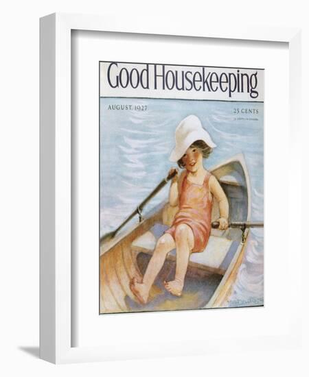 Good Housekeeping, August, 1927-null-Framed Art Print