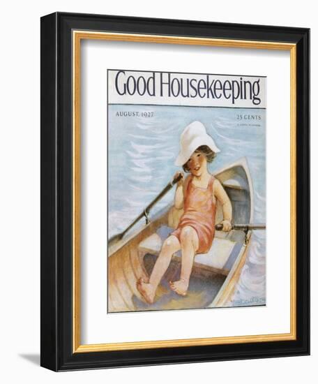 Good Housekeeping, August, 1927-null-Framed Art Print