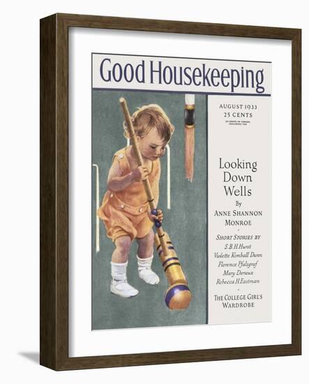 Good Housekeeping, August 1933-null-Framed Art Print