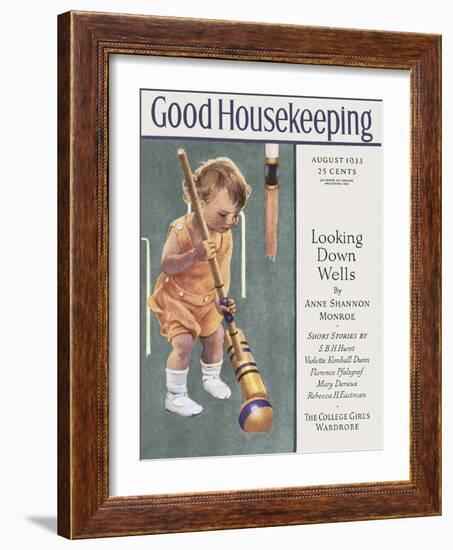 Good Housekeeping, August 1933-null-Framed Art Print