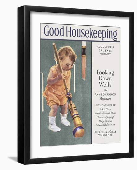 Good Housekeeping, August 1933-null-Framed Art Print