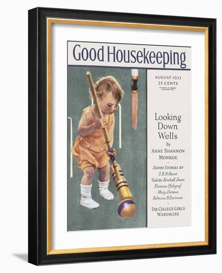 Good Housekeeping, August 1933-null-Framed Art Print