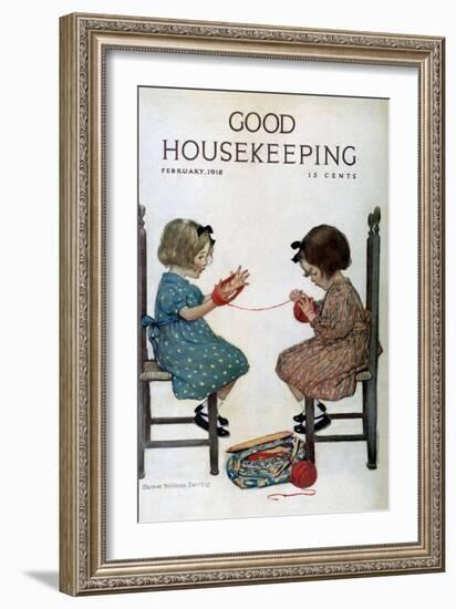 Good Housekeeping, February 1918-null-Framed Art Print