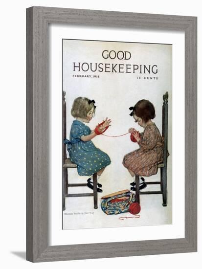 Good Housekeeping, February 1918-null-Framed Art Print