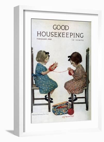 Good Housekeeping, February 1918-null-Framed Art Print