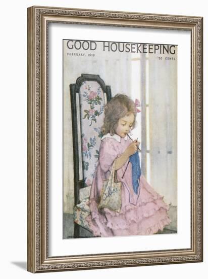 Good Housekeeping, February, 1919-null-Framed Art Print