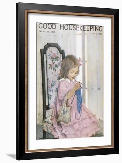 Good Housekeeping, February, 1919-null-Framed Art Print