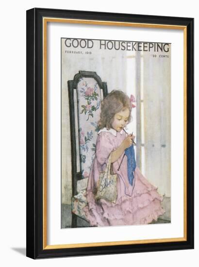 Good Housekeeping, February, 1919-null-Framed Art Print