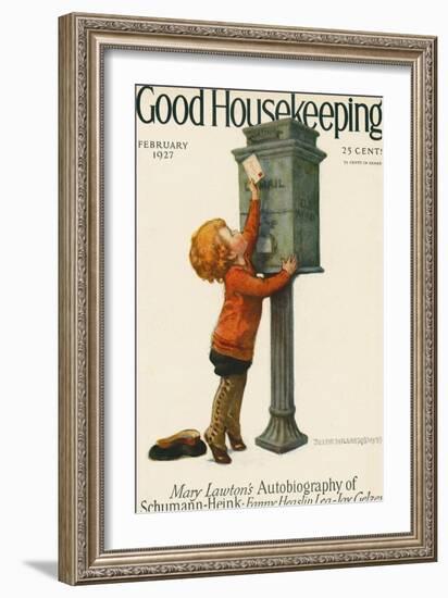 Good Housekeeping, February 1927-null-Framed Art Print