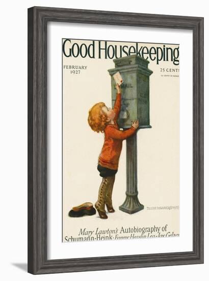 Good Housekeeping, February 1927-null-Framed Art Print