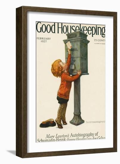 Good Housekeeping, February 1927-null-Framed Art Print