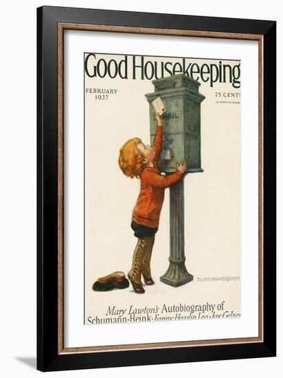 Good Housekeeping, February 1927-null-Framed Art Print