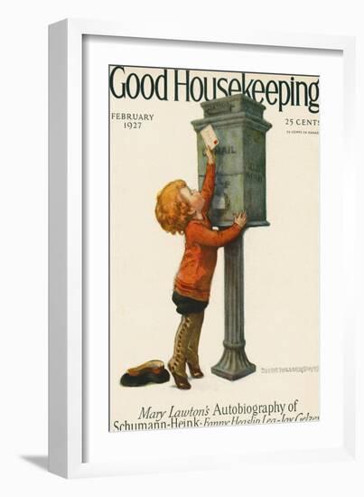 Good Housekeeping, February 1927-null-Framed Art Print