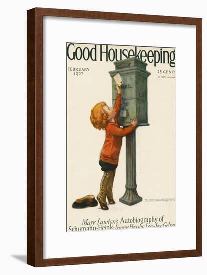 Good Housekeeping, February 1927-null-Framed Art Print