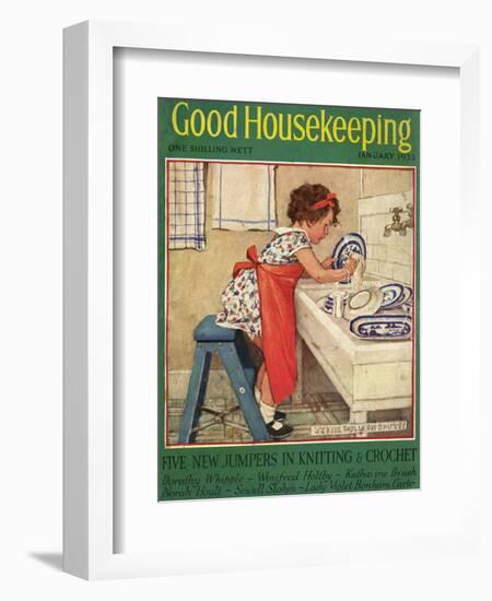Good Housekeeping Front Cover, January 1933-null-Framed Photographic Print