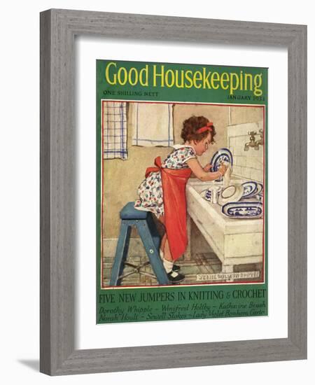 Good Housekeeping Front Cover, January 1933-null-Framed Photographic Print