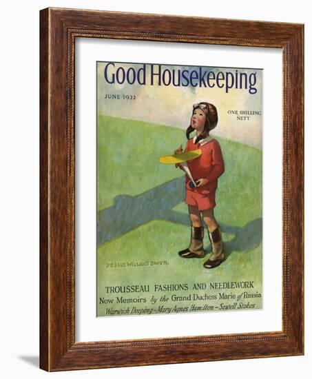 Good Housekeeping Front Cover June 1932-Jessie Willcox-Smith-Framed Photographic Print