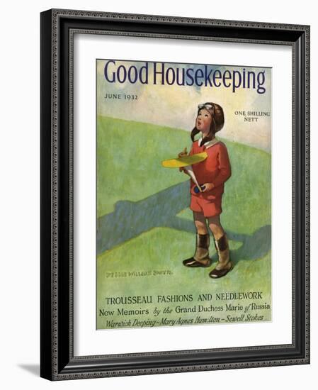Good Housekeeping Front Cover June 1932-Jessie Willcox-Smith-Framed Photographic Print