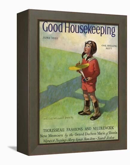 Good Housekeeping Front Cover June 1932-Jessie Willcox-Smith-Framed Premier Image Canvas