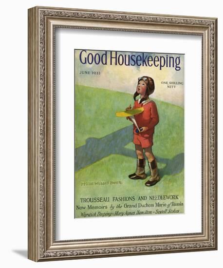 Good Housekeeping Front Cover June 1932-Jessie Willcox-Smith-Framed Photographic Print