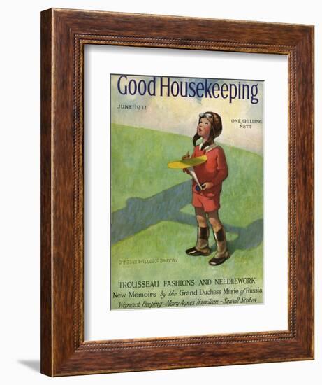 Good Housekeeping Front Cover June 1932-Jessie Willcox-Smith-Framed Photographic Print