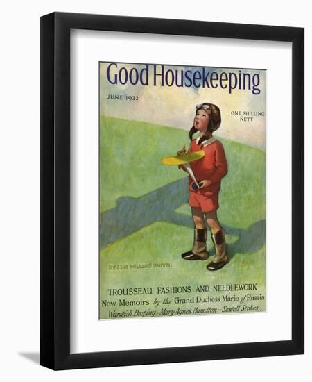 Good Housekeeping Front Cover June 1932-Jessie Willcox-Smith-Framed Photographic Print