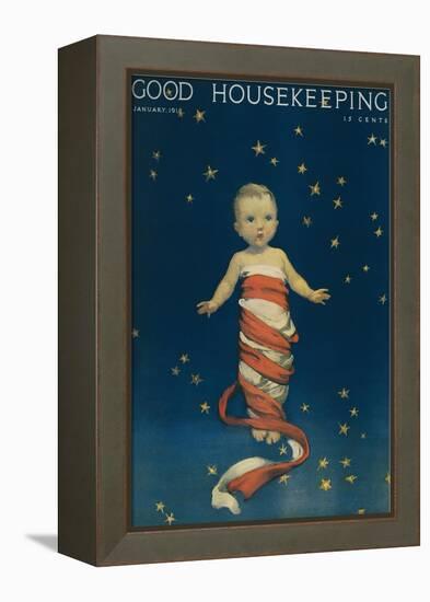 Good Housekeeping, January 1918-null-Framed Stretched Canvas