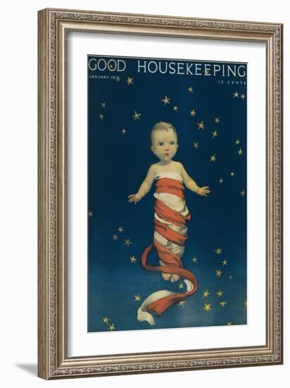 Good Housekeeping, January 1918-null-Framed Art Print