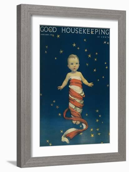 Good Housekeeping, January 1918-null-Framed Art Print