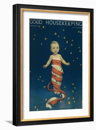 Good Housekeeping, January 1918-null-Framed Art Print