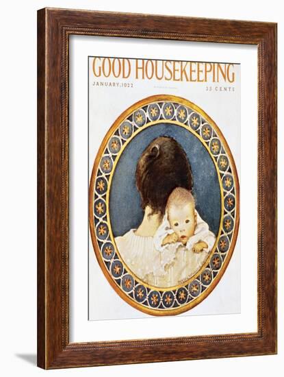 Good Housekeeping, January, 1922-null-Framed Art Print