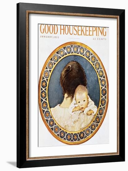Good Housekeeping, January, 1922-null-Framed Art Print