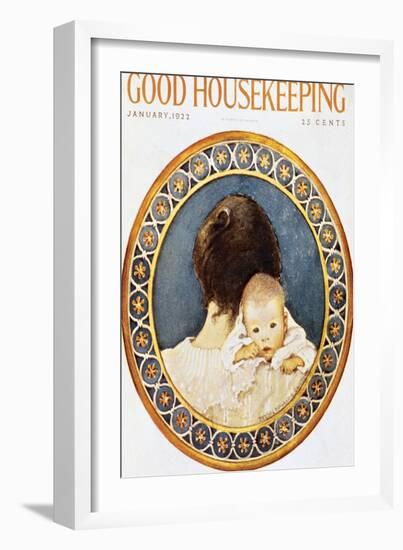 Good Housekeeping, January, 1922-null-Framed Art Print