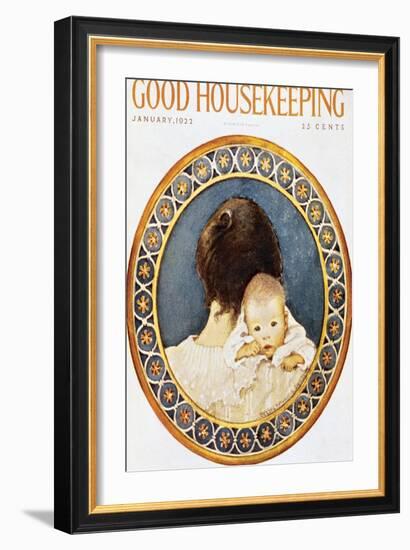 Good Housekeeping, January, 1922-null-Framed Art Print