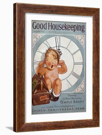 Good Housekeeping, January 1935-null-Framed Art Print